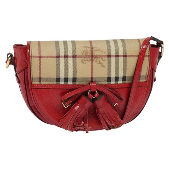 Burberry Beige LEATHER,SHEARLING shoulder - Picture 1 of 10